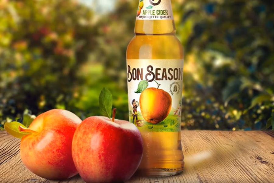 Компания AB InBev Efes запустила производство яблочного сидра «Bon Season»