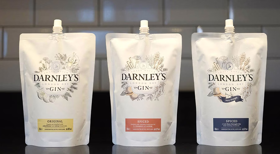 Darnley’s Gin выпустила джин в перерабатываемых паучах