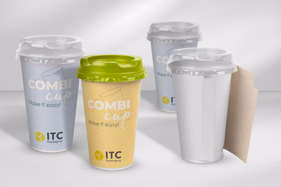 ITC Packaging термоформує пластиковий стаканчик для молочних продуктів з паперовими елементами, що відокремлюються